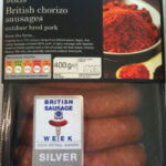 Packet of Marks and Spencer's outdoor bred pork chorizo sausages